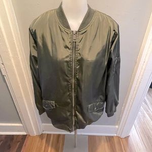 ARMY GREEN BOMBER jacket
